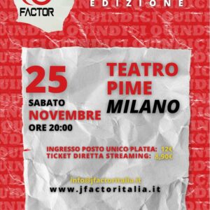 J-Factor 15 - Diretta Streaming TV